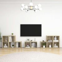  8 Piece TV Cabinet Set Sonoma Oak Engineered Wood