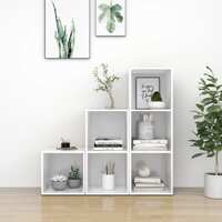  3 Piece TV Cabinet Set High Gloss White Engineered Wood
