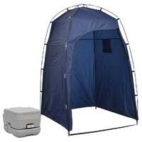  Portable Camping Toilet with Tent 10+10 L