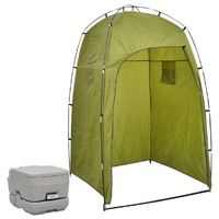 Portable Camping Toilet with Tent 10+10 L