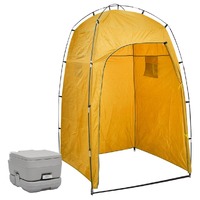  Portable Camping Toilet with Tent 10+10 L