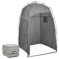  Portable Camping Toilet with Tent 10+10 L