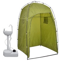  Portable Camping Handwash Stand with Tent 20 L