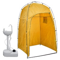  Portable Camping Handwash Stand with Tent 20 L