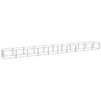  Dog Kennel Silver 10 m² Steel