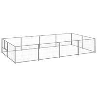  Dog Kennel Silver 8 m² Steel