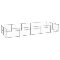  Dog Kennel Silver 10 m² Steel