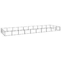  Dog Kennel Black 30 m² Steel