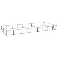  Dog Kennel Black 36 m² Steel