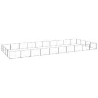  Dog Kennel Silver 40 m² Steel
