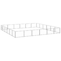  Dog Kennel Silver 36 m² Steel