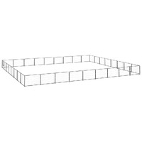  Dog Kennel Black 72 m² Steel
