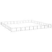  Dog Kennel Silver 100 m² Steel