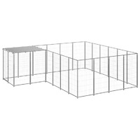  Dog Kennel Silver 8.47 m² Steel