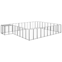 Dog Kennel Black 25.41 m² Steel