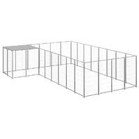  Dog Kennel Silver 10.89 m² Steel