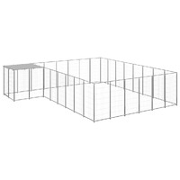 Dog Kennel Silver 15.73 m² Steel