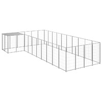  Dog Kennel Silver 13.31 m² Steel