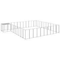  Dog Kennel Silver 31.46 m² Steel