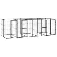  Outdoor Dog Kennel Steel 12.1 m²