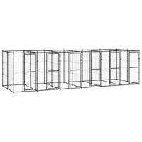  Outdoor Dog Kennel Steel 14.52 m²