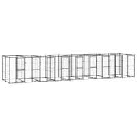  Outdoor Dog Kennel Steel 21.78 m²