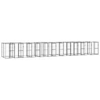  Outdoor Dog Kennel Steel 29.04 m²