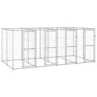  Outdoor Dog Kennel Galvanised Steel 9.68 m²