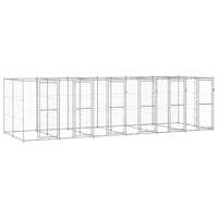  Outdoor Dog Kennel Galvanised Steel 14.52 m²
