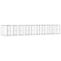  Outdoor Dog Kennel Galvanised Steel 24.2 m²