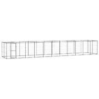  Outdoor Dog Kennel Steel with Roof 26.62 m²