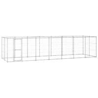  Outdoor Dog Kennel Galvanised Steel 16.94 m²