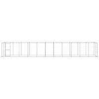  Outdoor Dog Kennel Galvanised Steel 26.62 m²