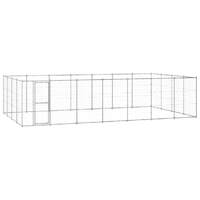  Outdoor Dog Kennel Galvanised Steel 33.88 m²