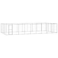  Outdoor Dog Kennel Galvanised Steel 43.56 m²