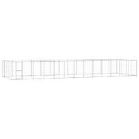  Outdoor Dog Kennel Galvanised Steel 53.24 m²