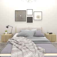  Bedside Cabinet Sonoma Oak 100x35x40 cm Engineered Wood