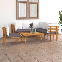  7 Piece Garden Lounge Set with Cushions Solid Wood Acacia