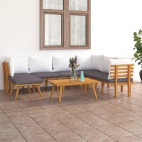  8 Piece Garden Lounge Set with Cushions Solid Wood Acacia