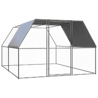  Outdoor Chicken Cage 3x4x2 m Galvanised Steel