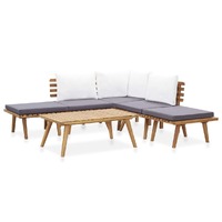  6 Piece Garden Lounge Set Solid Wood Acacia