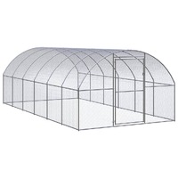  Outdoor Chicken Coop 3x6x2 m Galvanised Steel