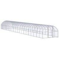  Outdoor Chicken Coop 3x20x2 m Galvanised Steel