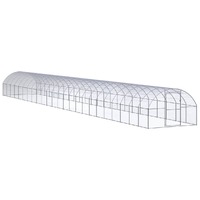  Outdoor Chicken Coop 3x24x2 m Galvanised Steel