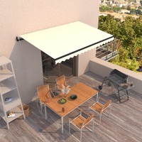  Automatic Retractable Awning 400x300 cm Cream