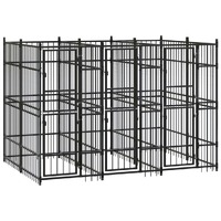  Outdoor Dog Kennel Steel 5.53 m²