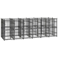  Outdoor Dog Kennel Steel 11.06 m²