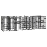  Outdoor Dog Kennel Steel 12.9 m²