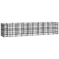  Outdoor Dog Kennel Steel 18.43 m²