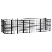  Outdoor Dog Kennel Steel 22.12 m²